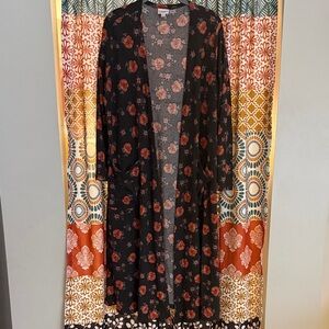 LuLaRoe Ribbed Sarah Roses